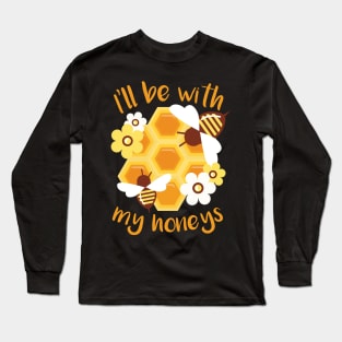 honeycomb, honeycomb shirt, honeycomb gift, honey, bee, bee shirt, bees, bees shirt Long Sleeve T-Shirt